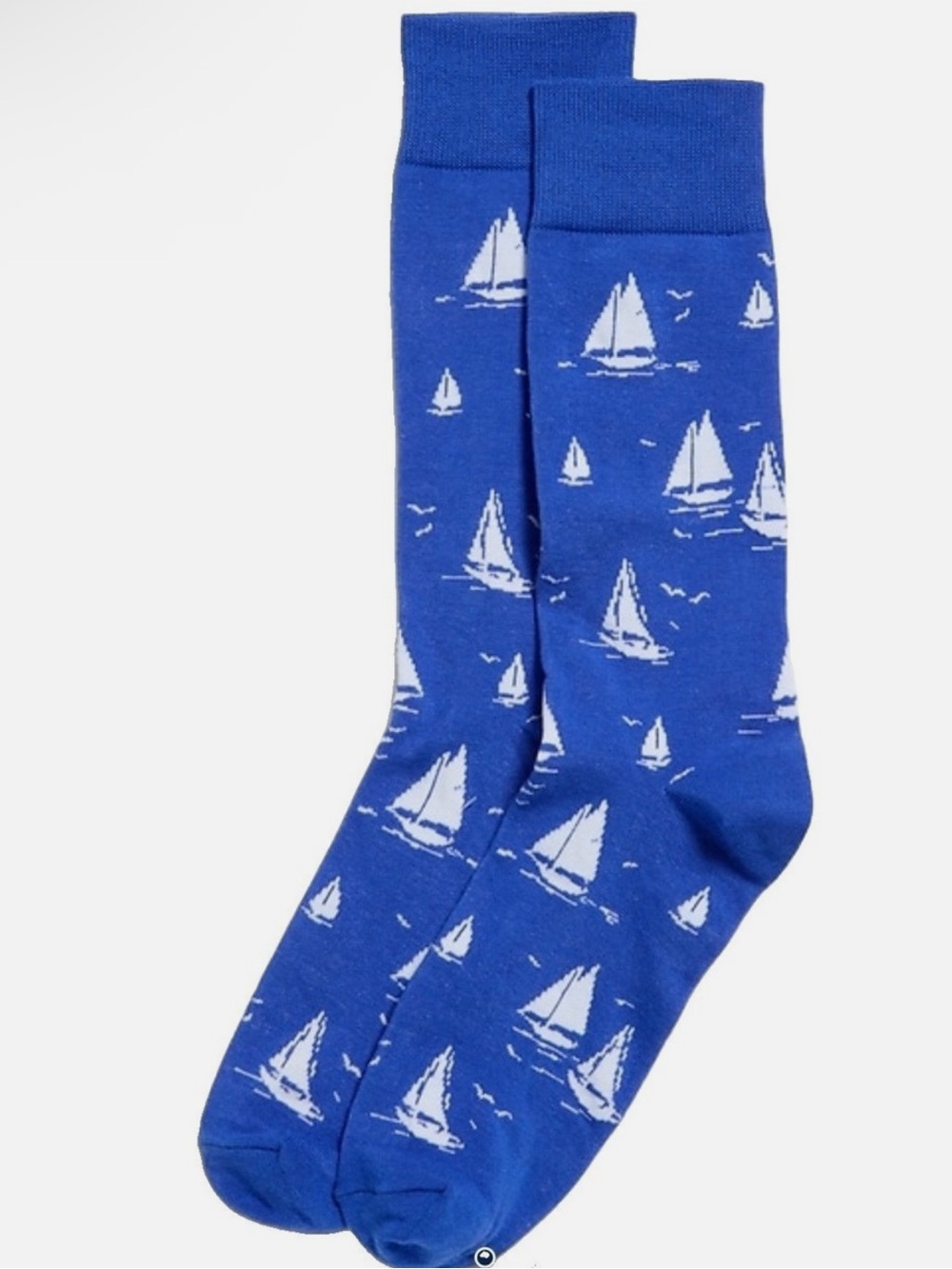 NWT Old Navy Men Crew Socks Printed Novelty Sail Boats